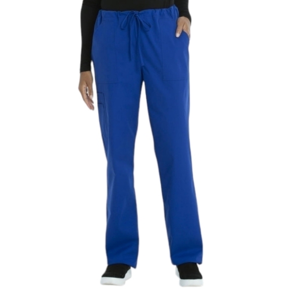 SCRUBSTAR Unisex Solid Drawstring Pant WM01B082 Electric Blue 3XL New - Picture 2 of 9